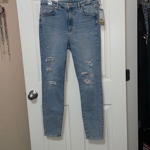 Distressed jeans